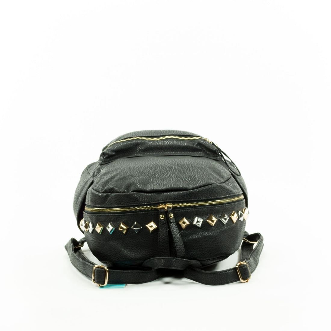 Diana & Co rugtas Herisson zwart – leatherlook met studs, 37 x 16 x 41 cm – foto 3