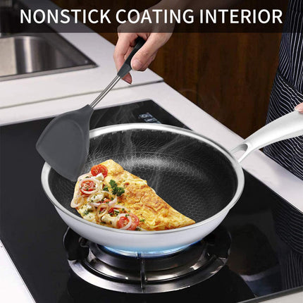 Cainfy Super Antihaft Pro Pfanne - Wabenförmige Heavy Duty Antihaftbeschichtung - Spülmaschinen- und ofenfest