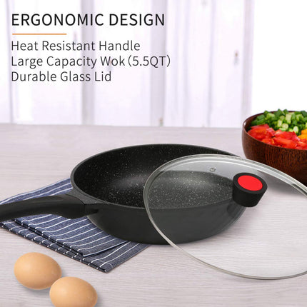 Cainfy Wok/Roerbak Pan 30 cm - PFOA vrij