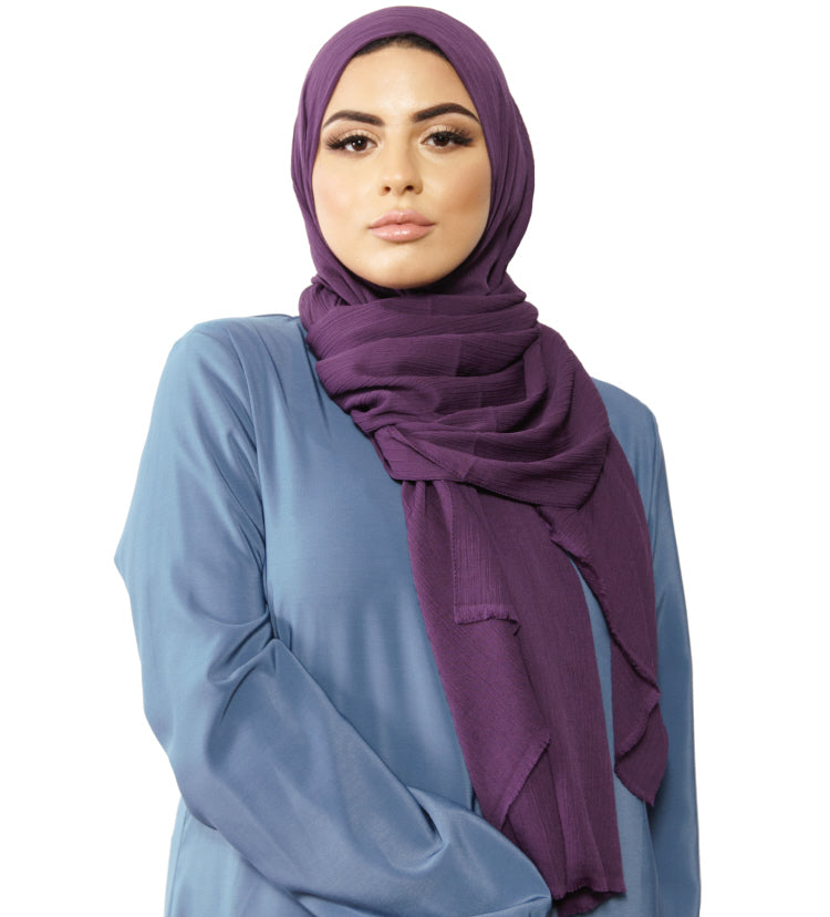 Hint Ipek crinkle sjaal – hijab met stretch, 190 x 80 cm – foto 4