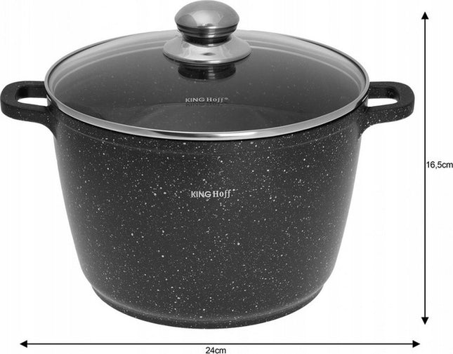 Hoher Bratentopf - mit Aromaknopf - 24 cm - 6.2 Liter
