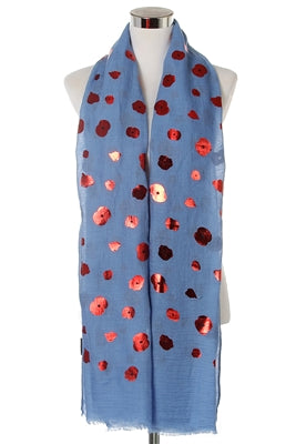 Floral print scarf