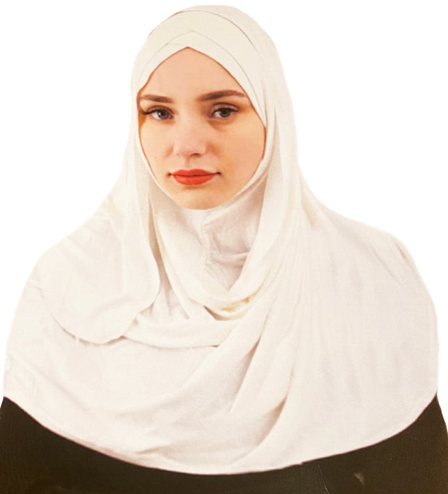 Jersey zweilagiger Instant Hijab