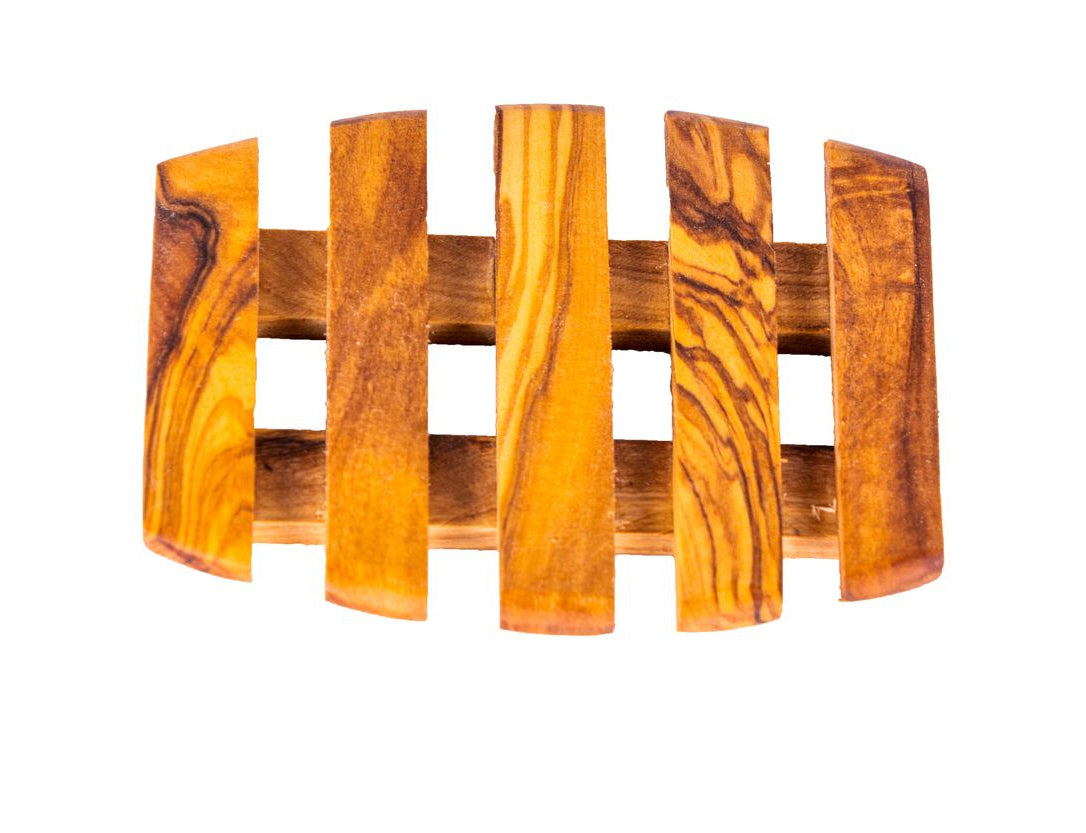 Olive wood soap dish, pallet design