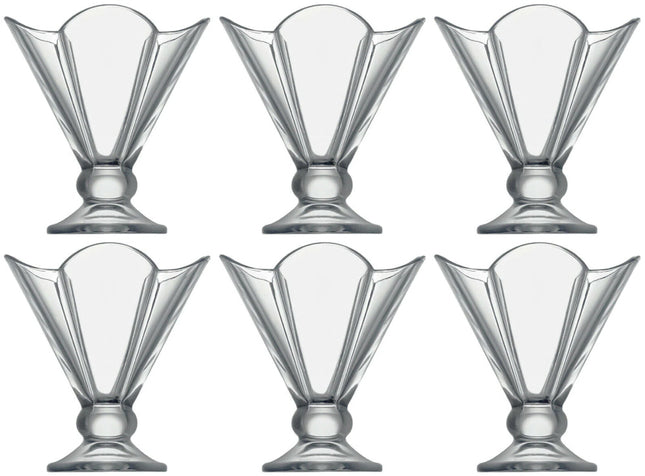 Set mit 6 Eisbechern Eisbecher Dessertgläser 250 ml