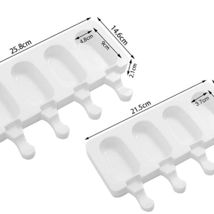 Silikon Magnum Backform Schokoladenform inklusive 50 Stäbchen