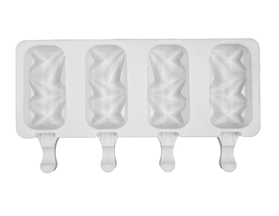 Magnum pops 4 | Chocolate mold | Silicone baking mold | incl. 20 sticks