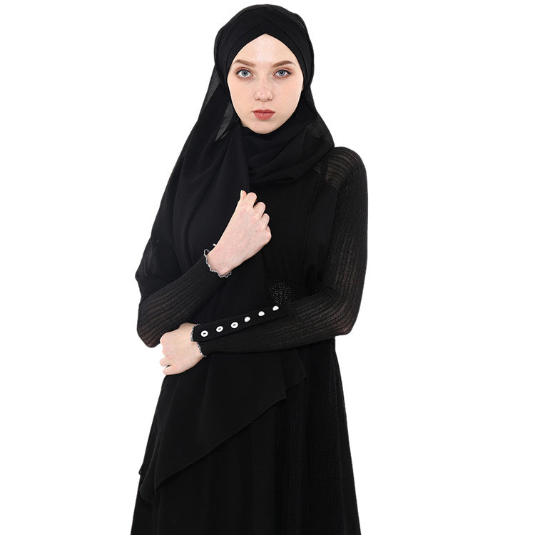 Hijab en mousseline double