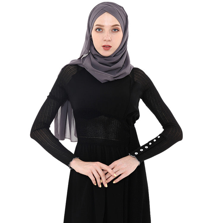 Hijab en mousseline double