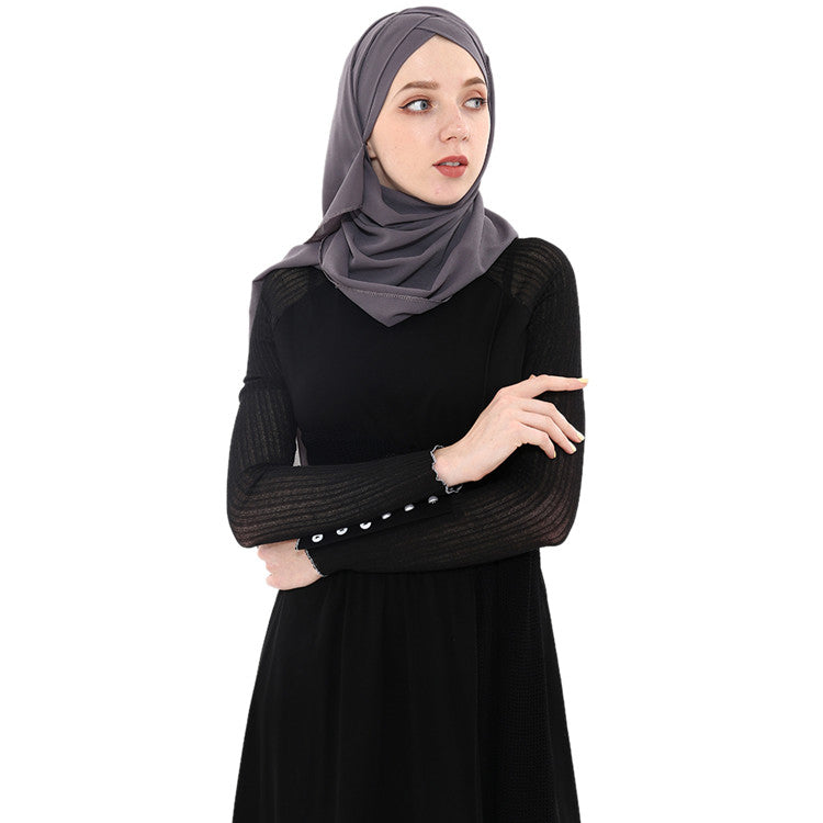Hijab en mousseline double
