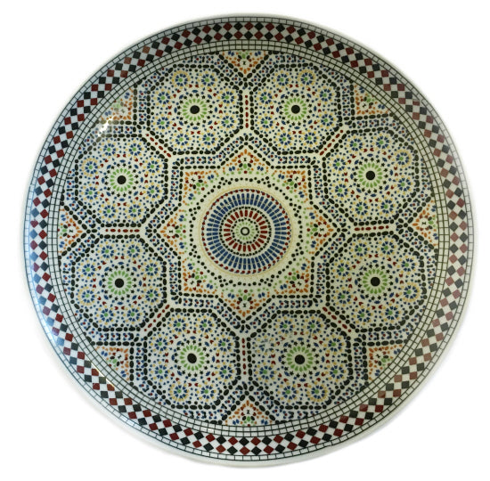 Mosaïque Plateau Grand Ø 35 cm
