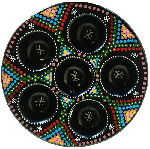 Decorated earthenware eggshell