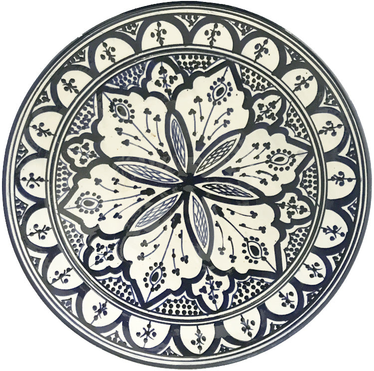 Plat marocain bleu