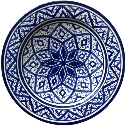 Marokkaanse bord Blauw