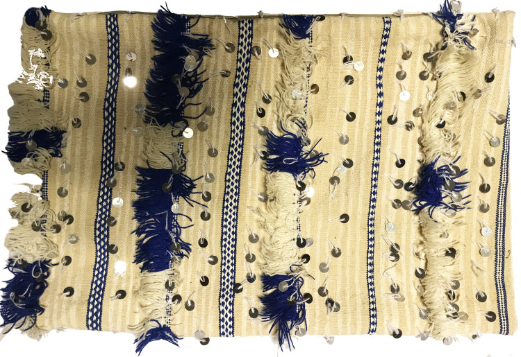 Handira kussen 55 x 37 cm – Marokkaanse kussenhoes van wol en katoen