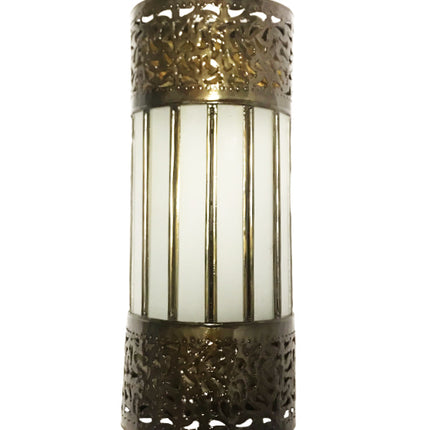 Marokkanische Wandlampe schwarz weiß