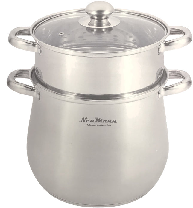 Couscous- und Dampfkochtopf, Edelstahl