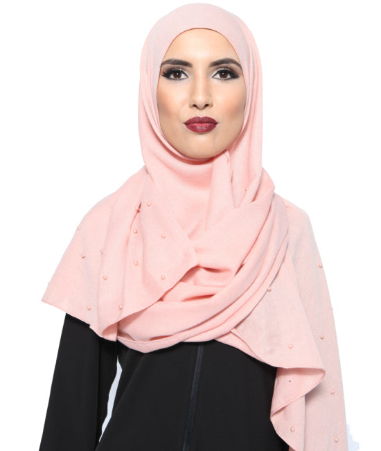 Écharpe pashmina perle sans franges