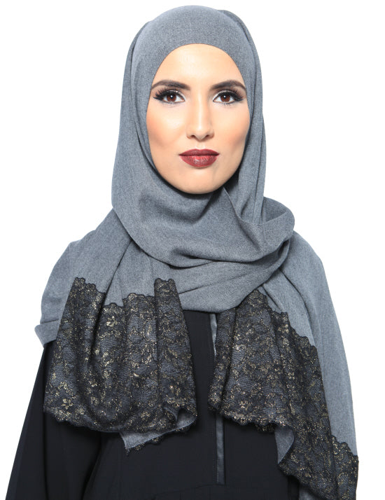 Châle Pashmina en dentelle