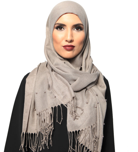 Pashmina pearl scarf