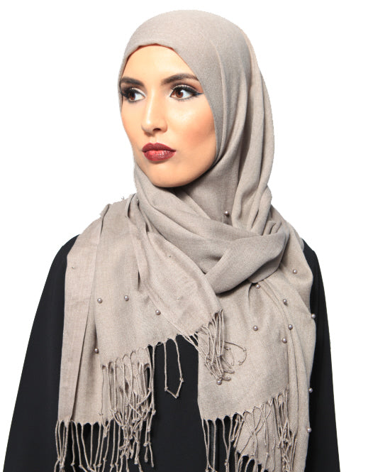Pashmina pearl scarf