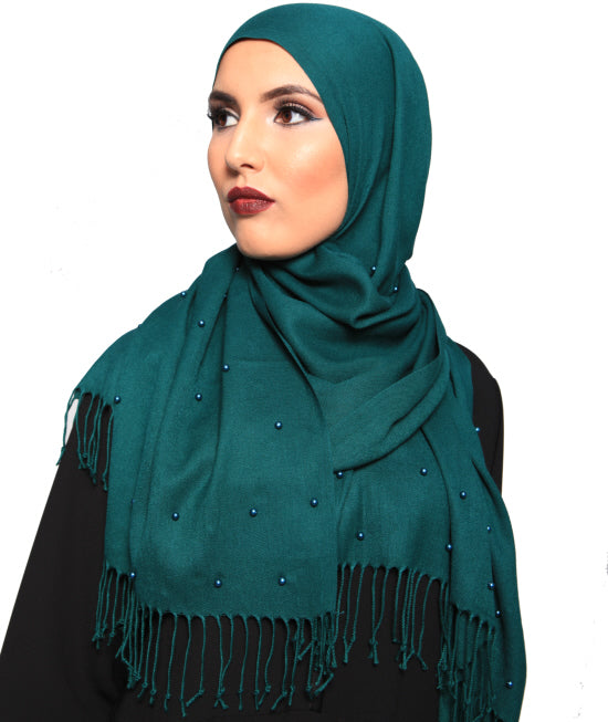 Pashmina pearl scarf