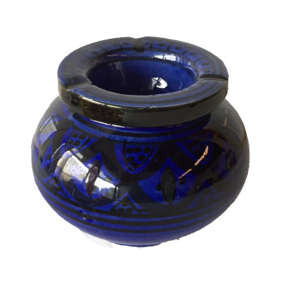 Cendrier bleu foncé