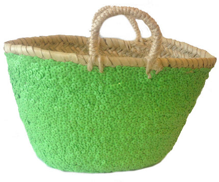 Mand met pailletten groen