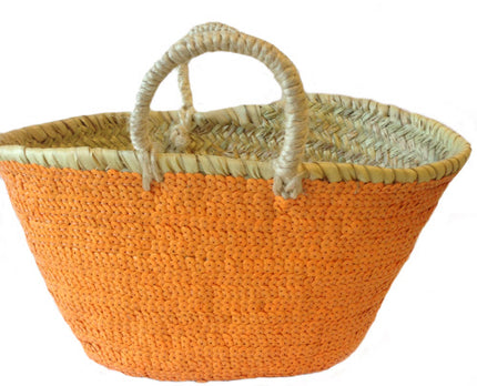 Orange Pailletten-Korb