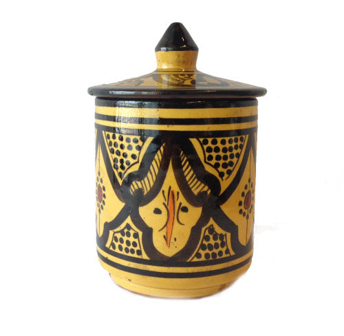 Herb pot yellow