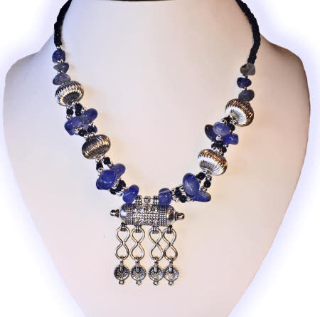 Collier Zagora bleu