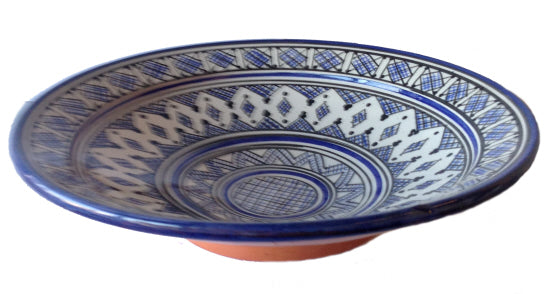 Plat Al Hoceima Bleu 35 cm