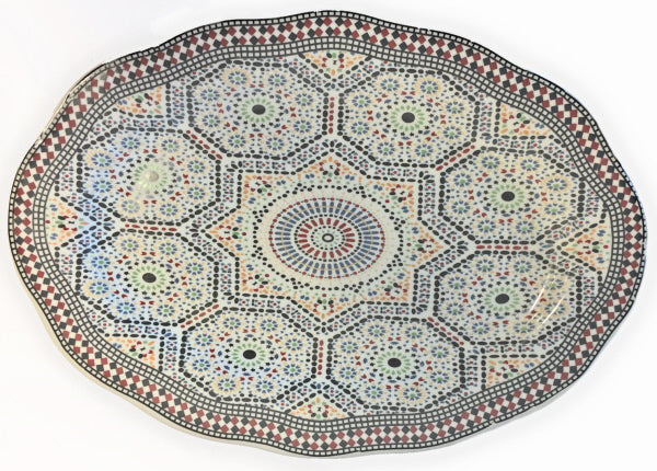 Oval Mosaic Plate