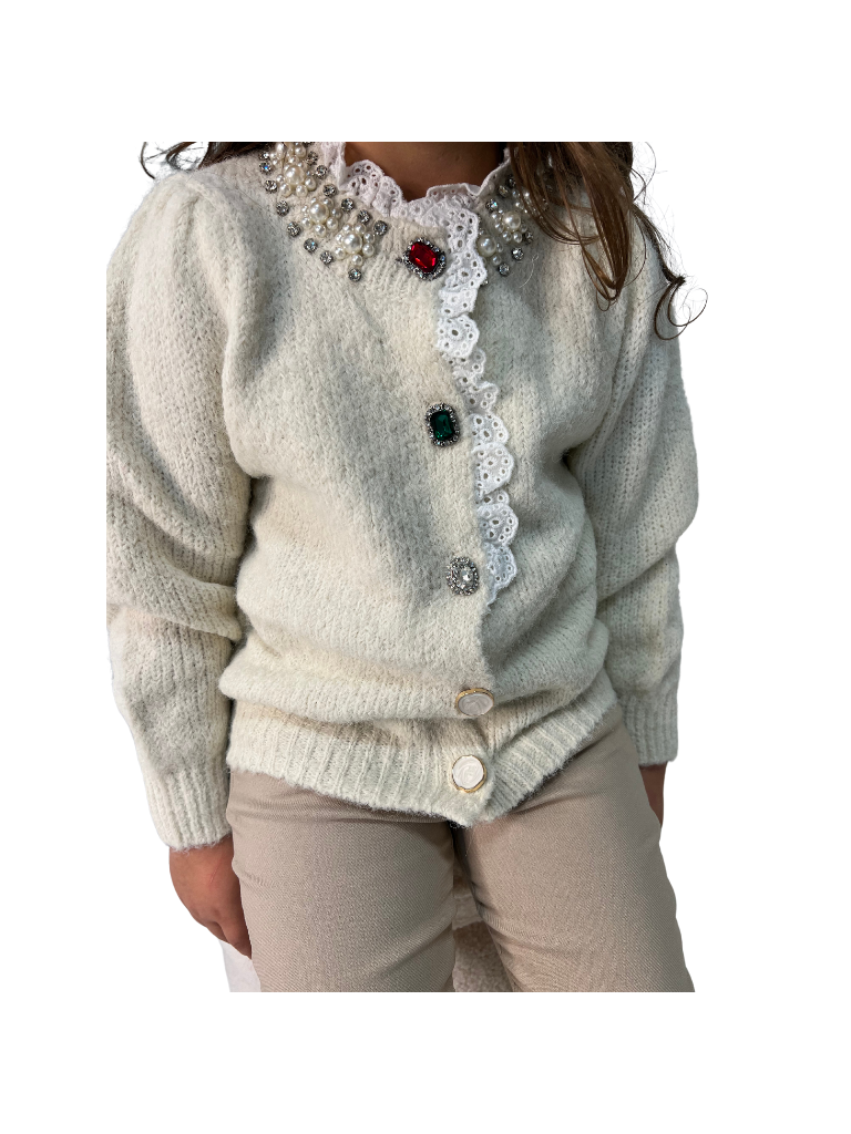 Gilet Glamour - Blanc cassé