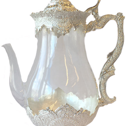 Glazen theepot lang Transparant