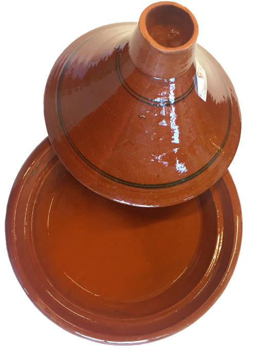Marokkaanse tajine Ø 26 cm – kook tajine van aardewerk (kleipot), 2-3 personen – foto 2