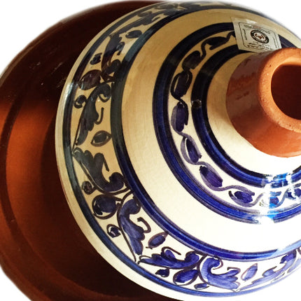 Kach Tajine Ø 30 cm blau/weiß