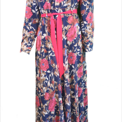 Abaya mit Blumenmuster