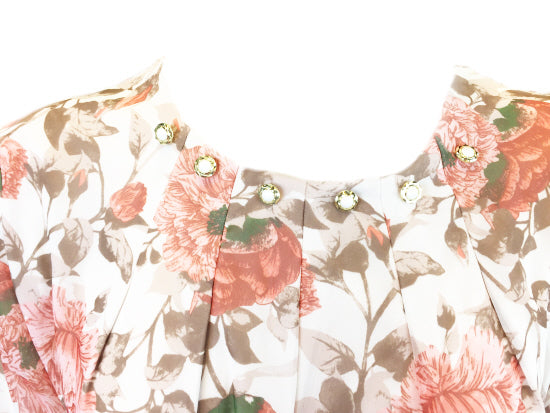 White floral abaya