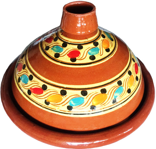 Slaoui tajine Ø 34 cm – handgemaakte Marokkaanse tajine van aardewerk