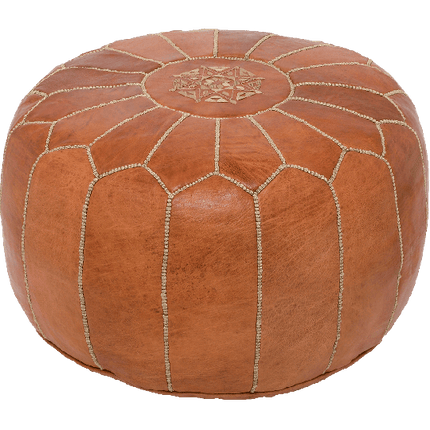 Marokkanischer Pouf Hellbraun
