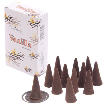 Vanilla wierook kegels