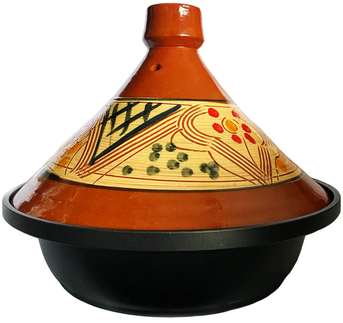 Earthenware and cast aluminium tagine, also suitable for induction