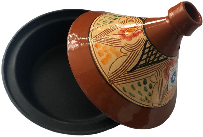 Earthenware and cast aluminium tagine, also suitable for induction