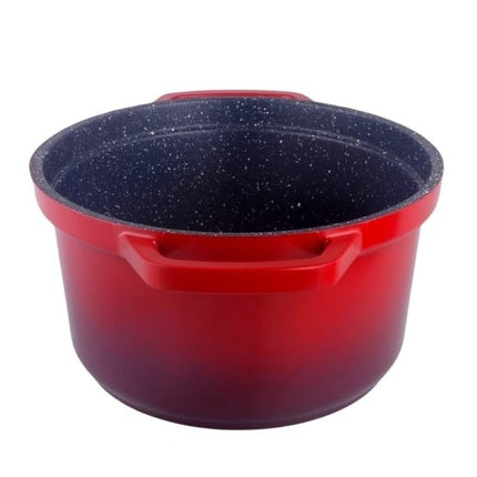 Ovale braadpan – Cocotte Ø 26 cm Rond Rood Gevlamd