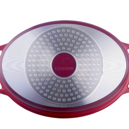 Ovale braadpan – Cocotte Ø 26 cm Rond Rood Gevlamd