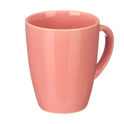 6x Mystique Rosa einfarbige Becher / Tassen 330 ml - Teetasse / Kaffeetasse