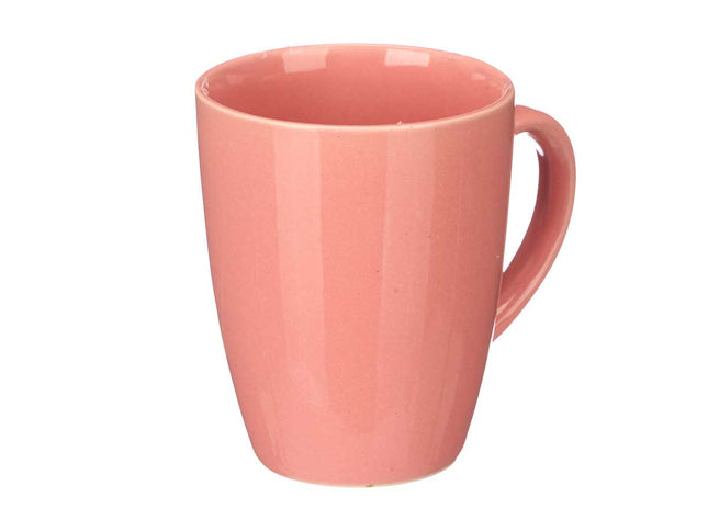6x Mystique Roze effen mokken / bekers 330 ml - Theebeker / koffiemok