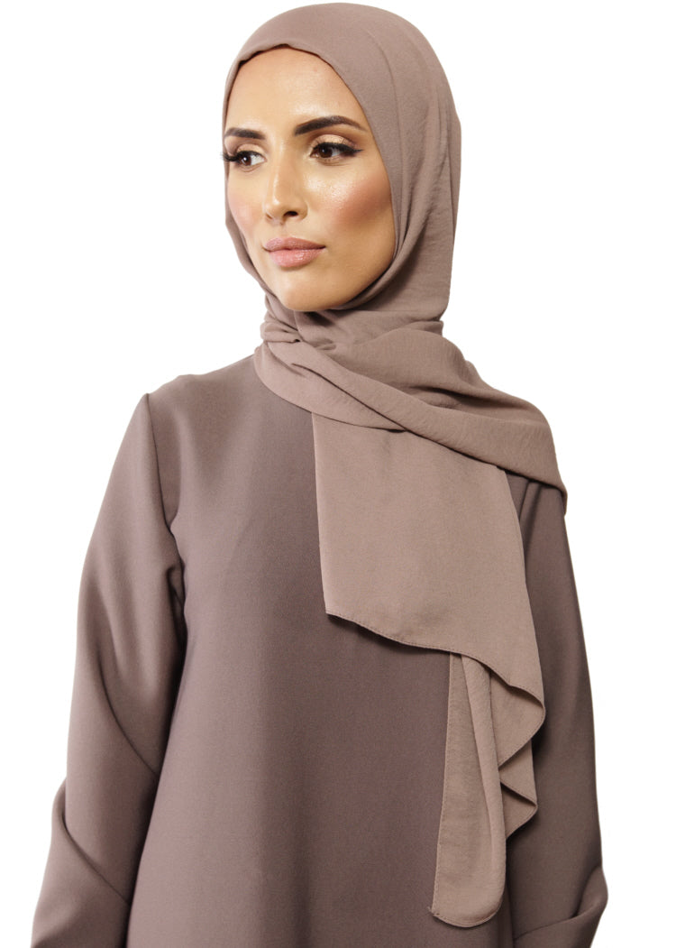 Premium Jazz hijab – luchtige sjaal met lichte stretch en ribbels, 180 x 70 cm – foto 2