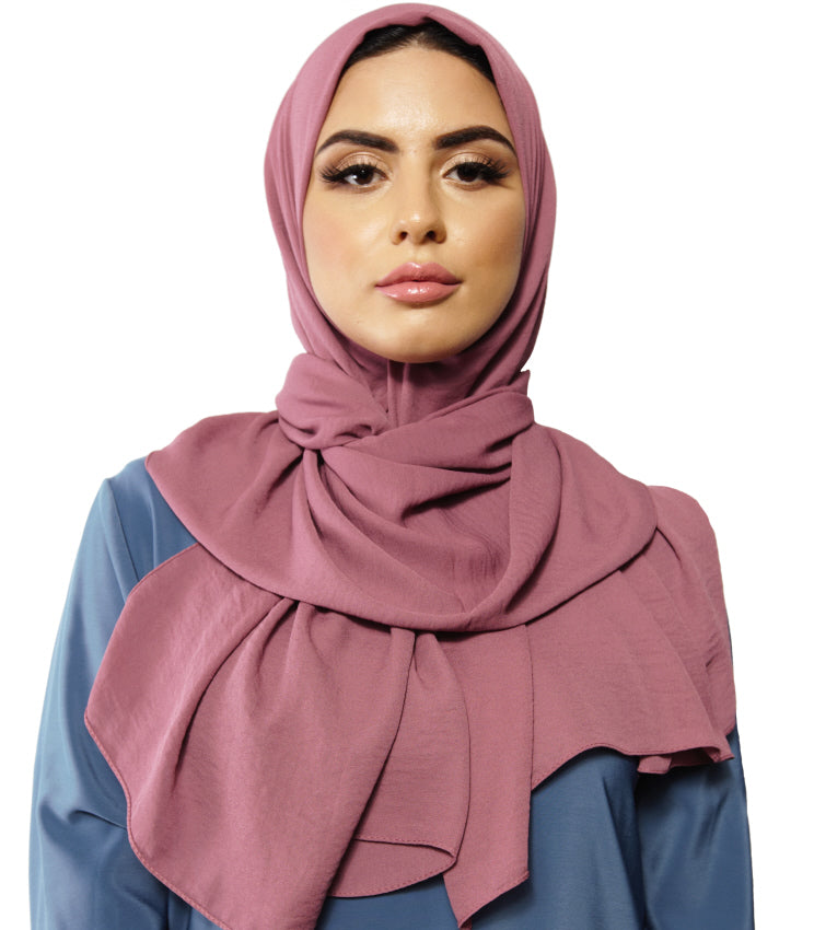 Premium Jazz hijab – luchtige sjaal met lichte stretch en ribbels, 180 x 70 cm